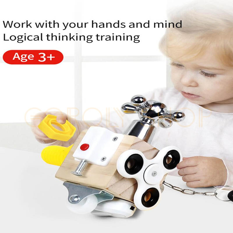 Wooden Busy Blocks - Imagination Montessori Educational Toy thumbnail 6