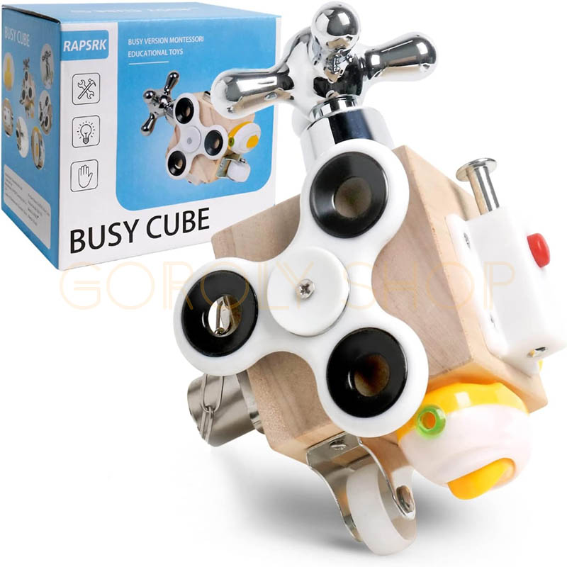 Wooden Busy Blocks - Imagination Montessori Educational Toy thumbnail 2