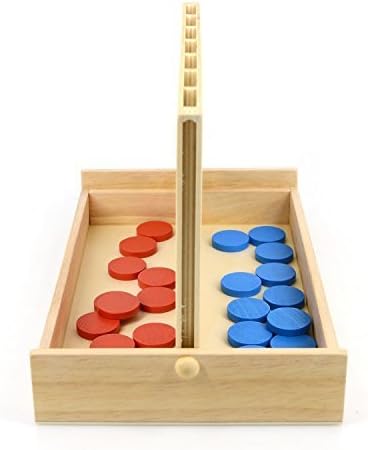 4 in a Row Wooden Board Game Foldable Line Up  Educational Toy For Kids  thumbnail 4