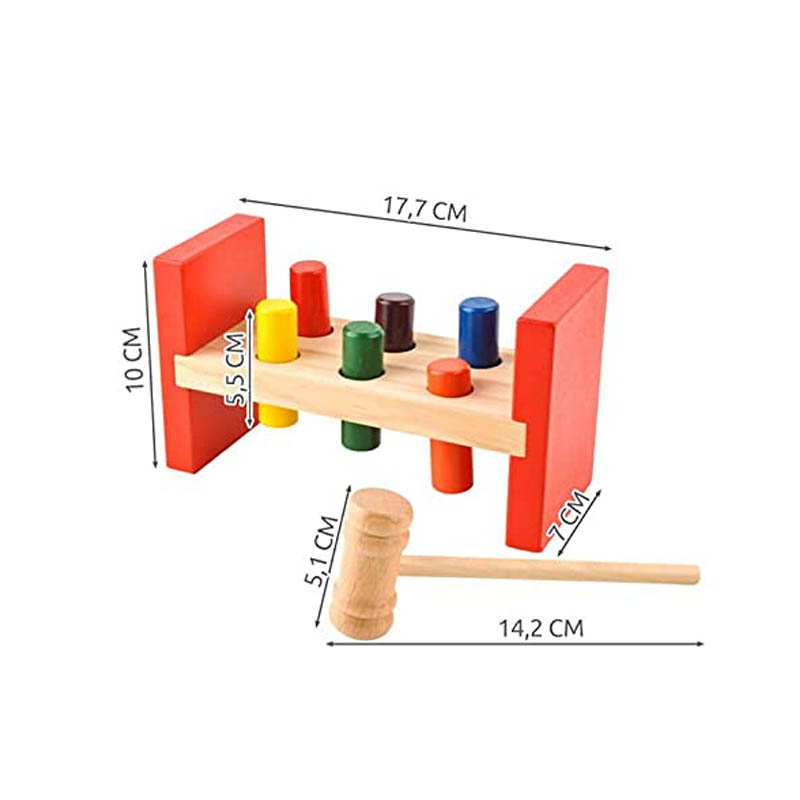 Wooden Percussion Platform Pounding Bench (Montessori Educational Toy) thumbnail 2