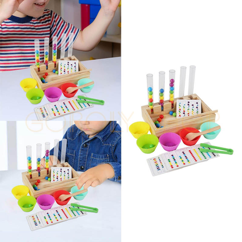 Rainbow Beads Clip Clip Music educational toy set, thumbnail 4