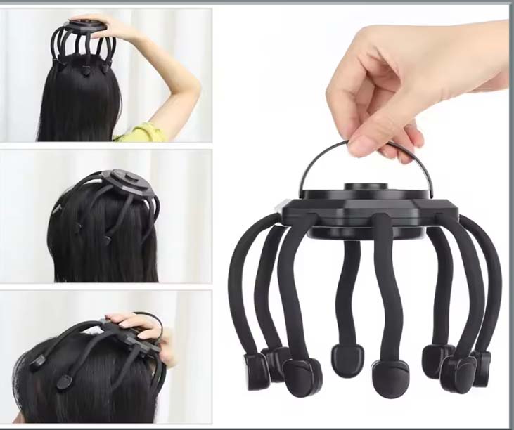 Electric octopus-style Head massager thumbnail 3