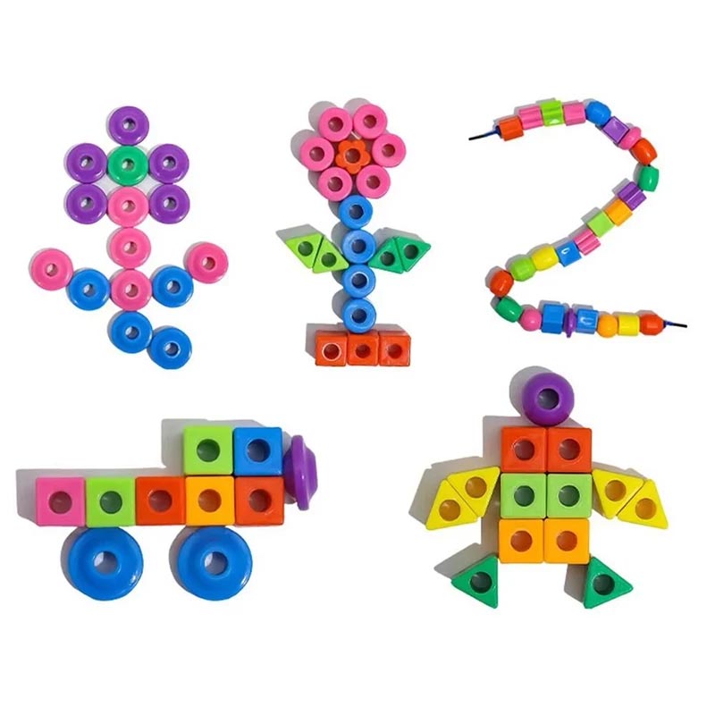 Toddler Lacing Beads Toy – Fun Stringing Blocks for Skill Development thumbnail 6