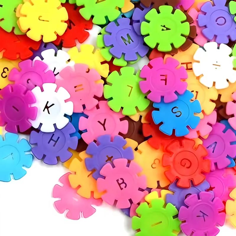 Plastic Snowflake Building Blocks for Toddlers thumbnail 2