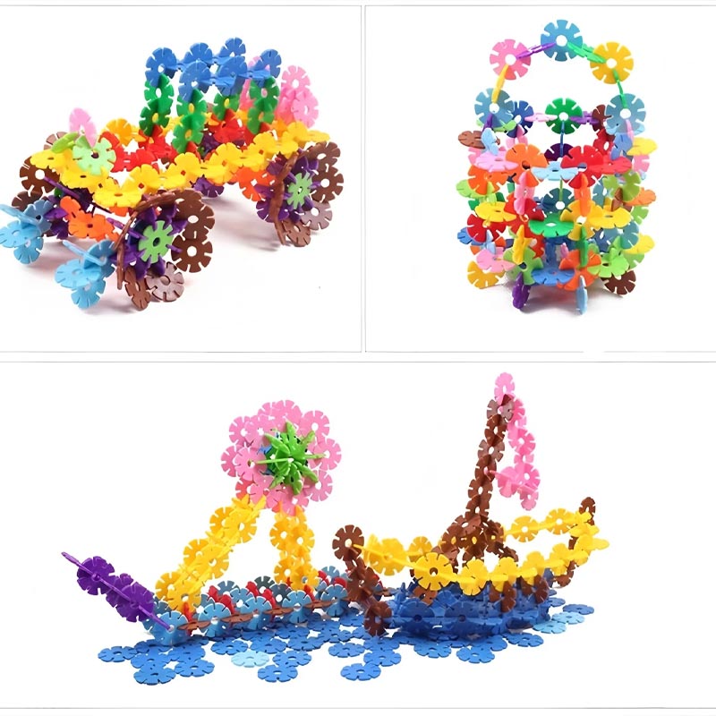 Plastic Snowflake Building Blocks for Toddlers specification 2
